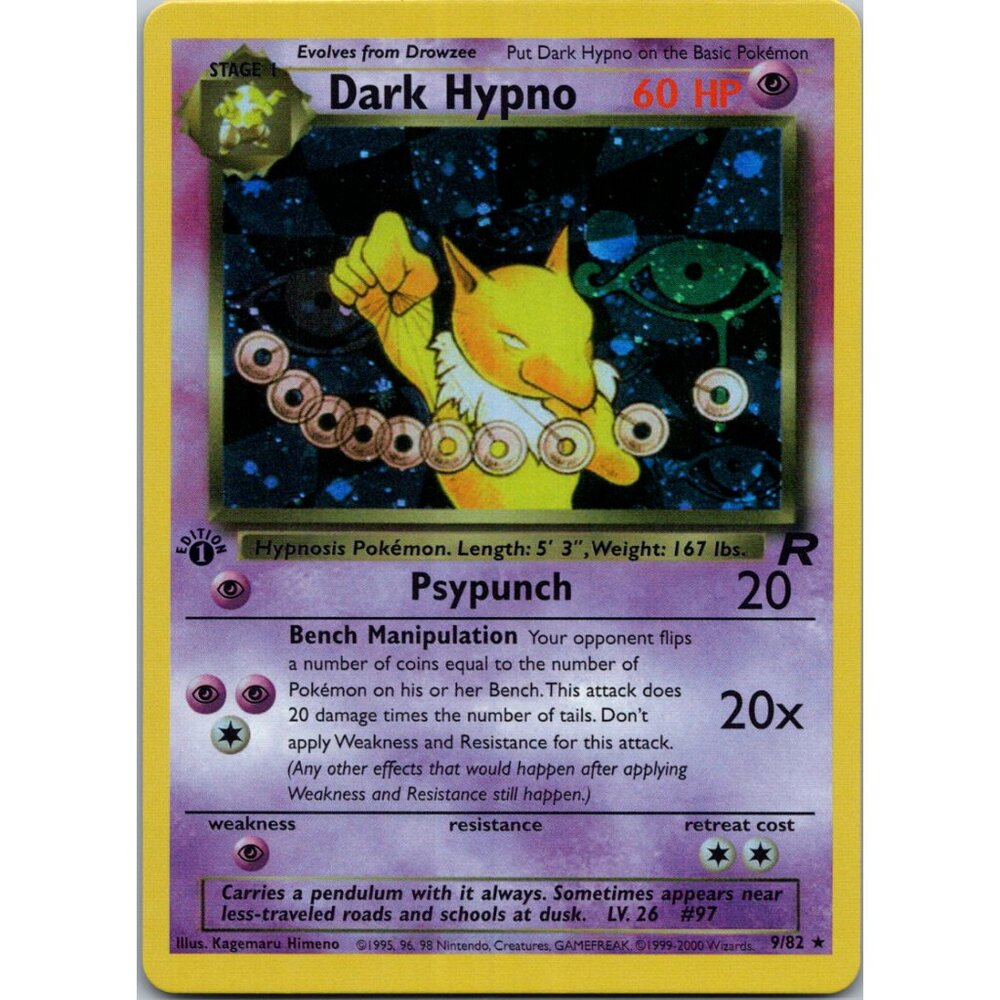 Dark Hypno Rocket 1st Edition "Reprinted"